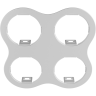 Комплект из светильников и рамки LIGHTSTAR Domino D64606070607