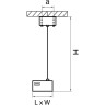 Подвесное питание для трехфазного трека LIGHTSTAR Barra 504297